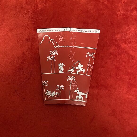 Tokyo Disneyland Limited Edition Souvenir Popcorn Cardboard Box Red White Japan - Picture 1 of 13